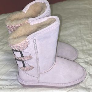Bearpaw Youth 13 Boshie Boots in Pale Pink NWOT